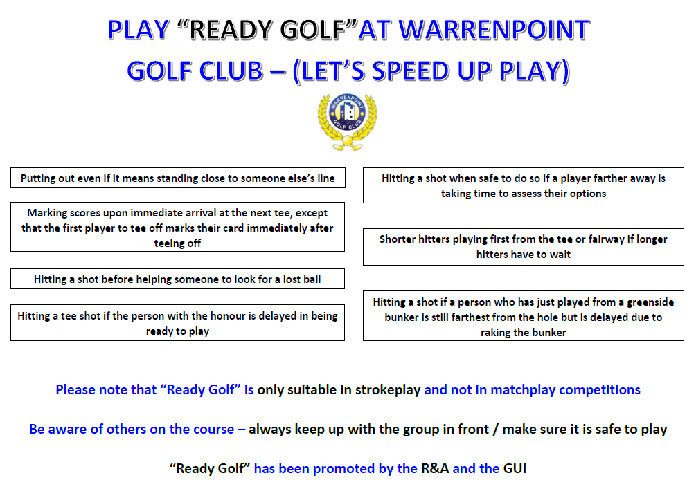 Ready Golf WGC Warrenpoint Golf Club